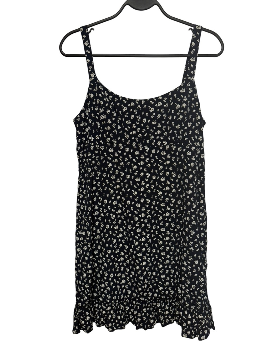 Brandy Melville NWT Navy Ditsy Floral Mini Dress Ruffle Cottagecore Y2K